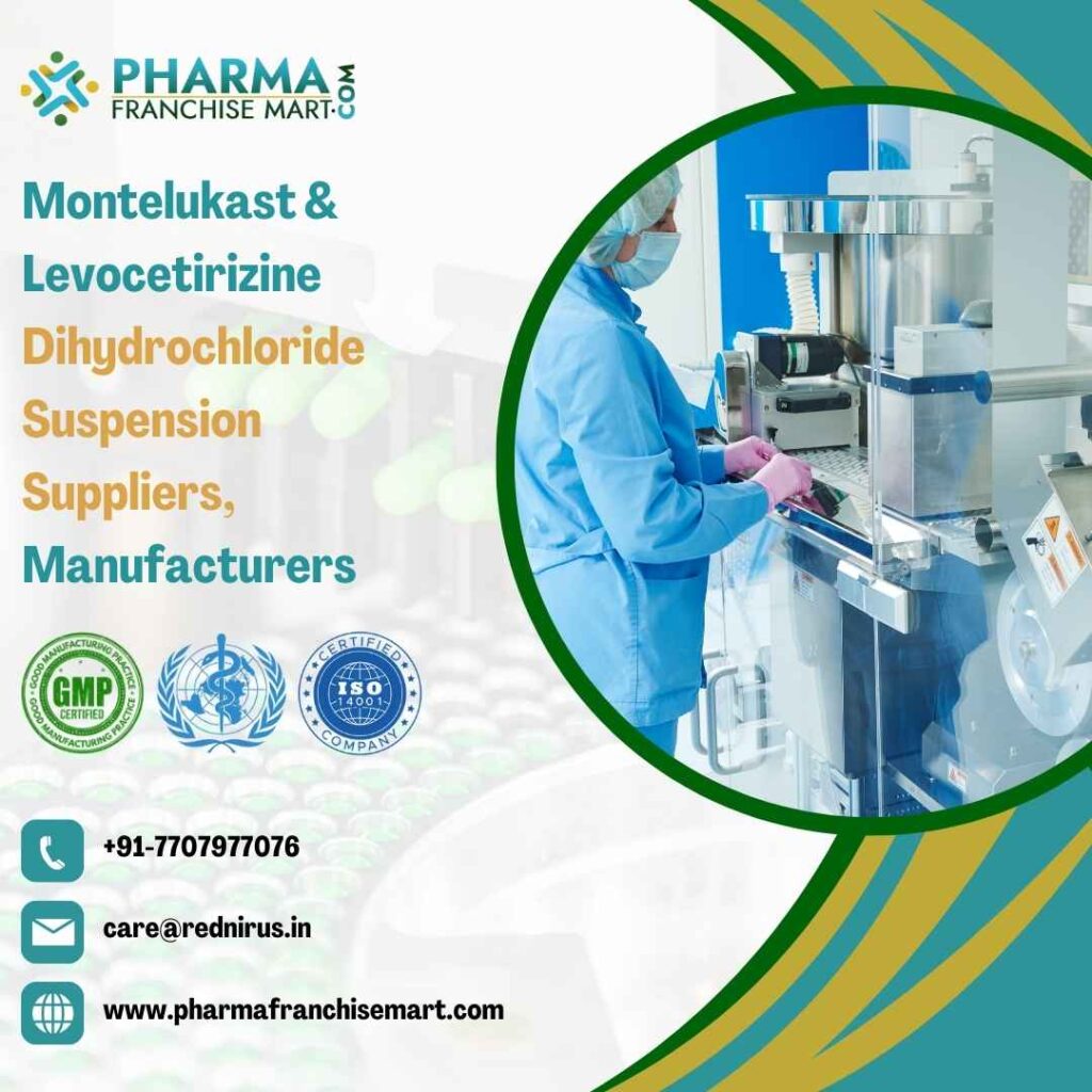 Montelukast & Levocetirizine Dihydrochloride Suspension Suppliers, Manufacturers & PCD Pharma Franchise